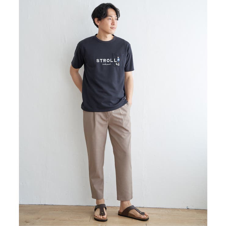 ポンチ刺繍ポケットTシャツ  | ikka  | 詳細画像6 