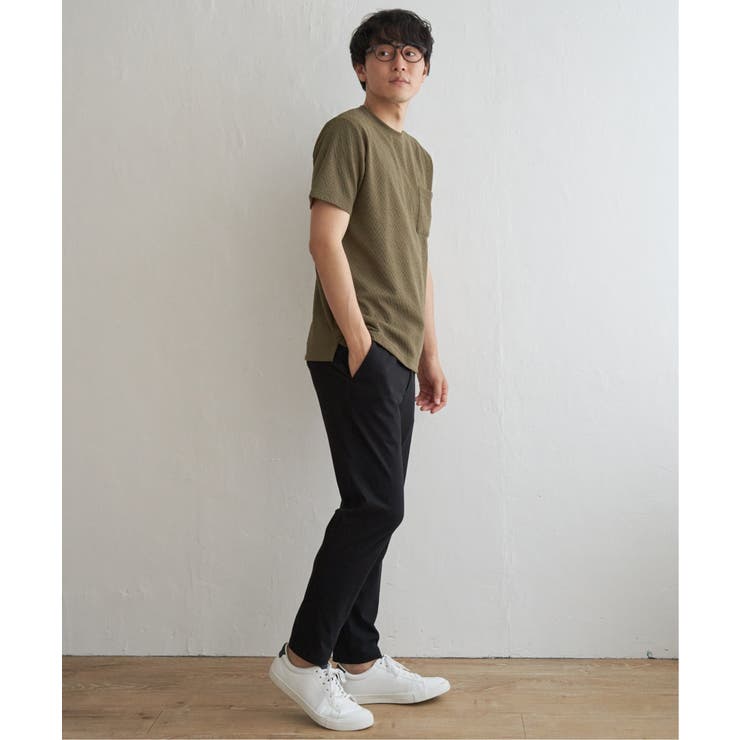 ヘリンボンフクレジャカードTシャツ | ikka  | 詳細画像9 