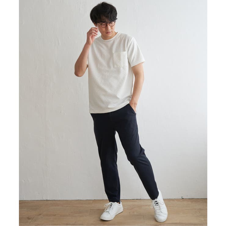 ヘリンボンフクレジャカードTシャツ | ikka  | 詳細画像10 