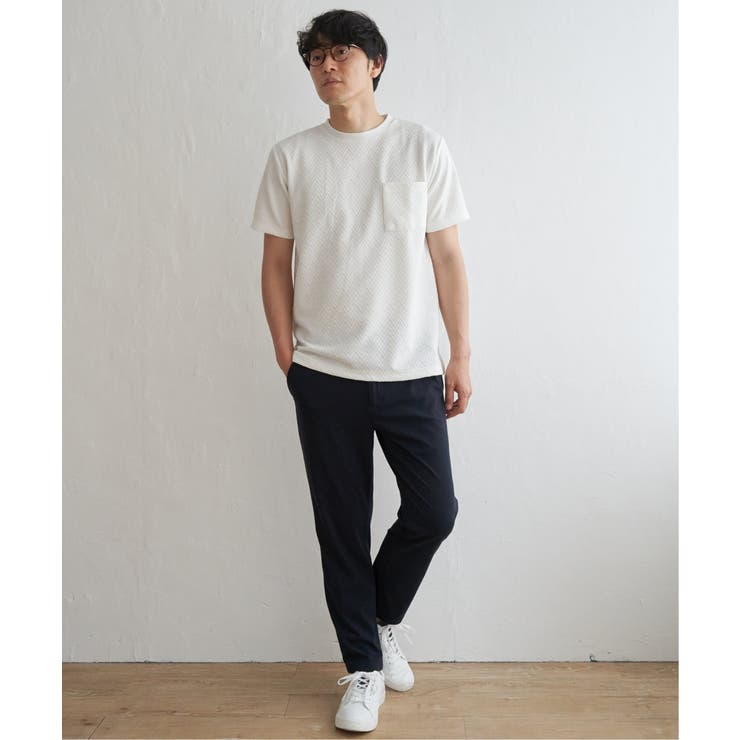 ヘリンボンフクレジャカードTシャツ | ikka  | 詳細画像11 