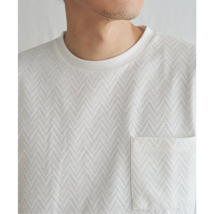 ヘリンボンフクレジャカードTシャツ | ikka  | 詳細画像19 