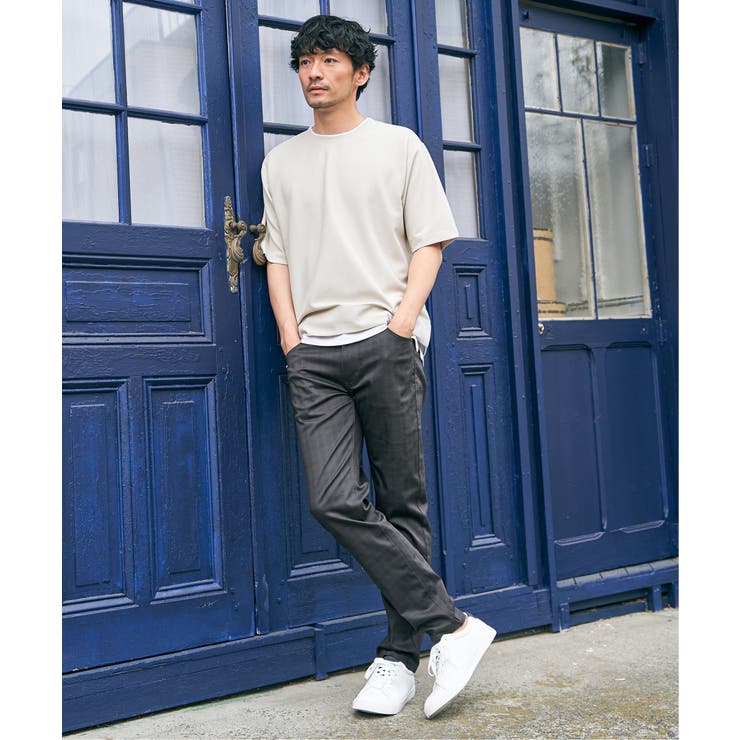 【吸水速乾】ドライ鹿の子5分袖レイヤードTシャツ | ikka  | 詳細画像22 