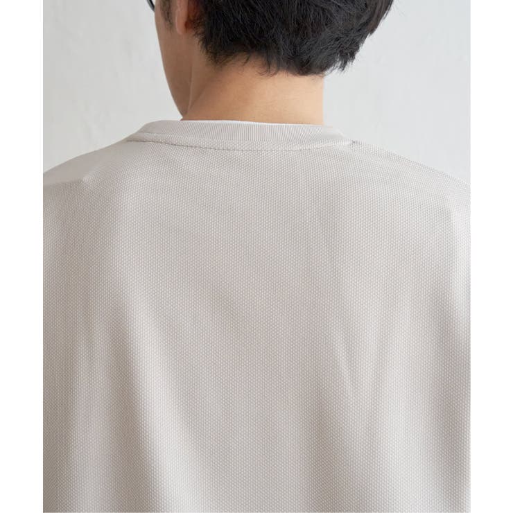 【吸水速乾】ドライ鹿の子5分袖レイヤードTシャツ | ikka  | 詳細画像32 