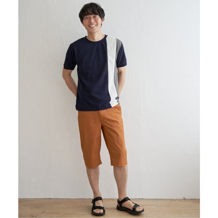 【接触冷感／親子コーデ】速乾COOL縦切り替えTシャツ | ikka  | 詳細画像7 