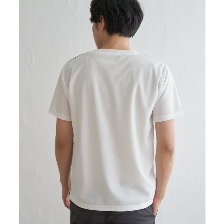 【接触冷感／親子コーデ】速乾COOL縦切り替えTシャツ | ikka  | 詳細画像9 