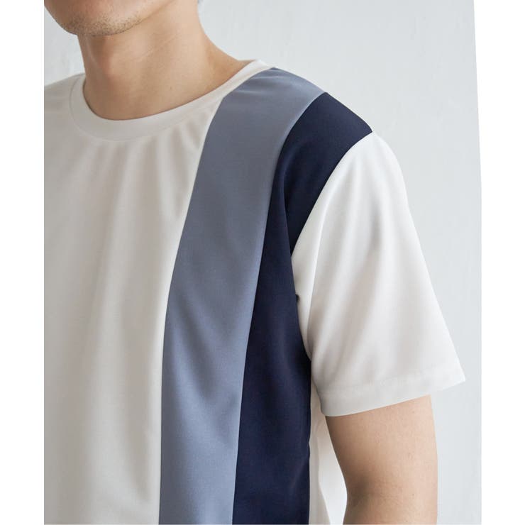 【接触冷感／親子コーデ】速乾COOL縦切り替えTシャツ | ikka  | 詳細画像12 