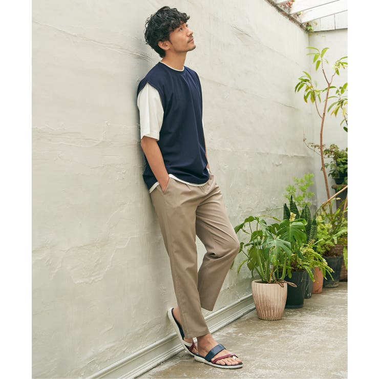 【接触冷感／親子コーデ】速乾COOLフェイクベストTシャツ | ikka  | 詳細画像6 