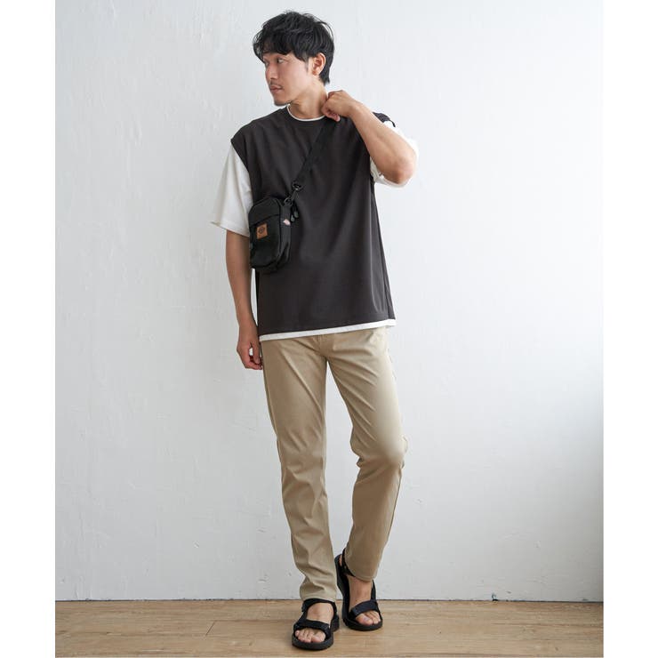 【接触冷感／親子コーデ】速乾COOLフェイクベストＴシャツ | ikka  | 詳細画像10 