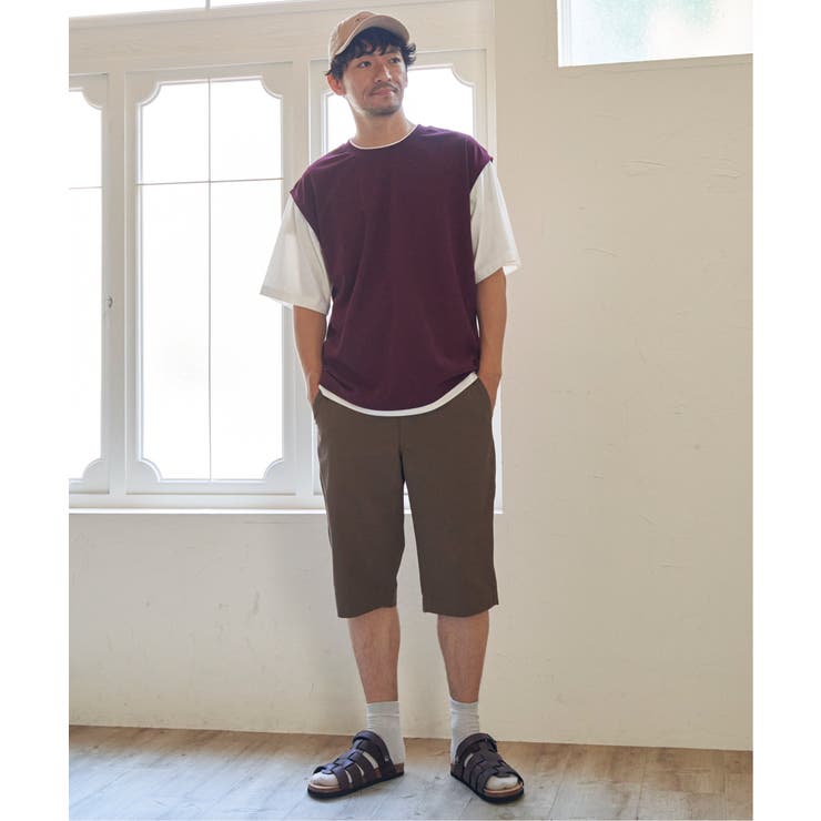 【接触冷感／親子コーデ】速乾COOLフェイクベストＴシャツ | ikka  | 詳細画像6 