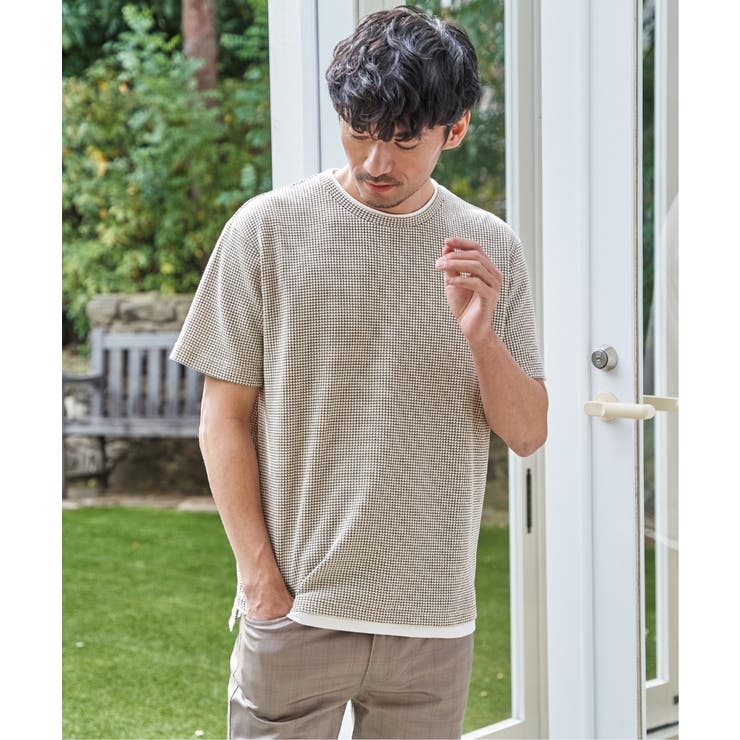 【雑誌MonoMax5月号掲載】冷感ドライワッフルフェイクT「小泉孝太郎さん着用… | ikka  | 詳細画像2 