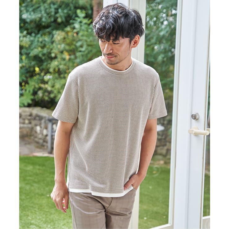 【雑誌MonoMax5月号掲載】冷感ドライワッフルフェイクT「小泉孝太郎さん着用… | ikka  | 詳細画像3 