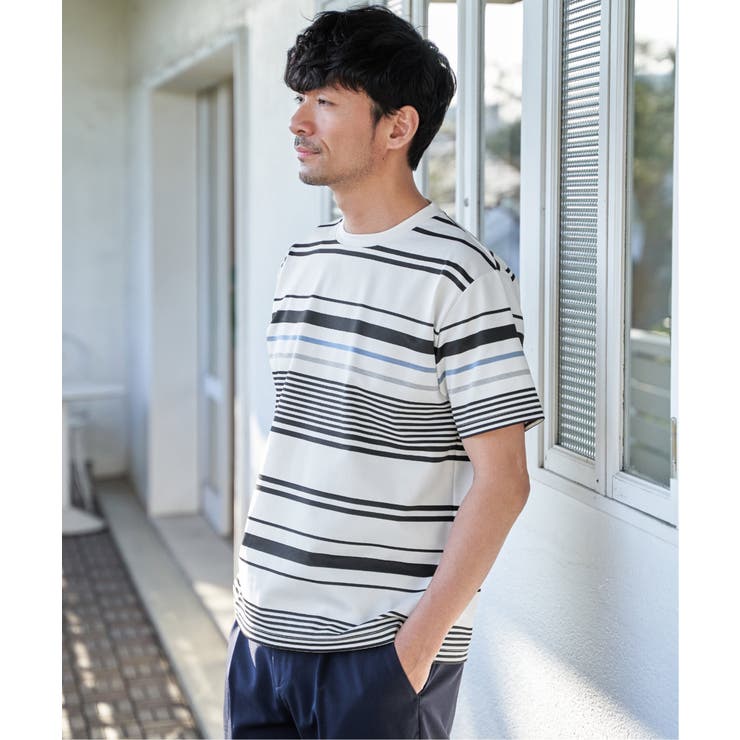 【MonoMax × 小泉孝太郎】冷感DRYポンチボーダーTシャツ「小泉孝太郎さ… | ikka  | 詳細画像9 