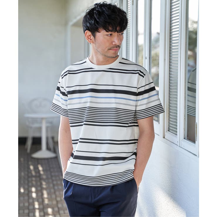 【MonoMax × 小泉孝太郎】冷感DRYポンチボーダーTシャツ「小泉孝太郎さ… | ikka  | 詳細画像10 