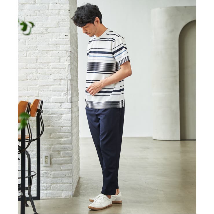 【MonoMax × 小泉孝太郎】冷感DRYポンチボーダーTシャツ「小泉孝太郎さ… | ikka  | 詳細画像5 