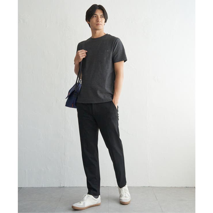 【吸水速乾】冷感DRYメランジ梨地Tシャツ | ikka  | 詳細画像9 