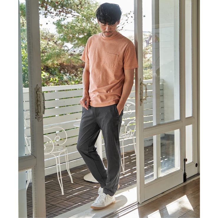 【吸水速乾】冷感DRYメランジ梨地Tシャツ | ikka  | 詳細画像19 