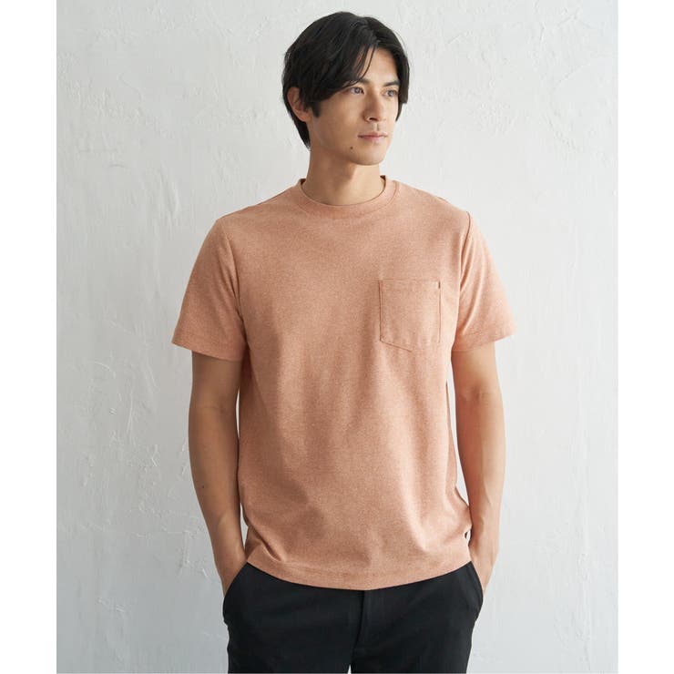 【吸水速乾】冷感DRYメランジ梨地Tシャツ | ikka  | 詳細画像21 