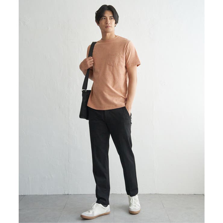 【吸水速乾】冷感DRYメランジ梨地Tシャツ | ikka  | 詳細画像23 