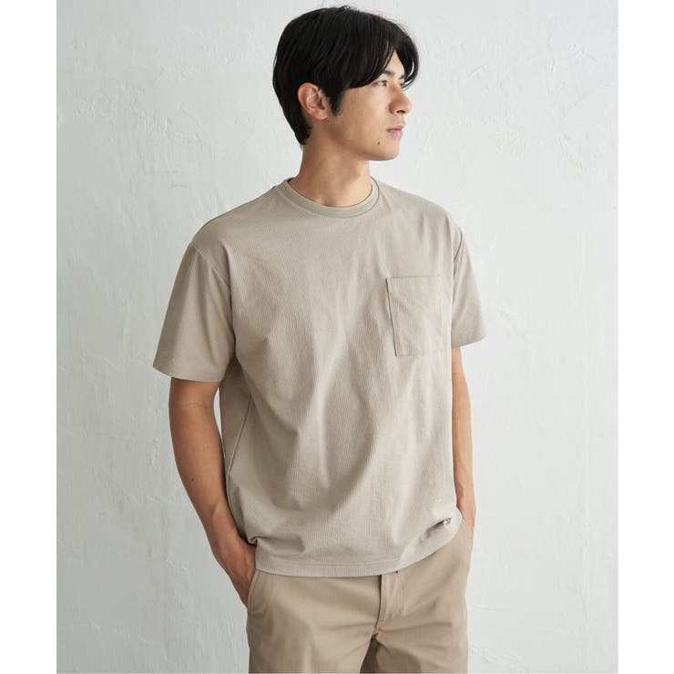 冷感DRYサッカーポケットTシャツ | ikka  | 詳細画像9 