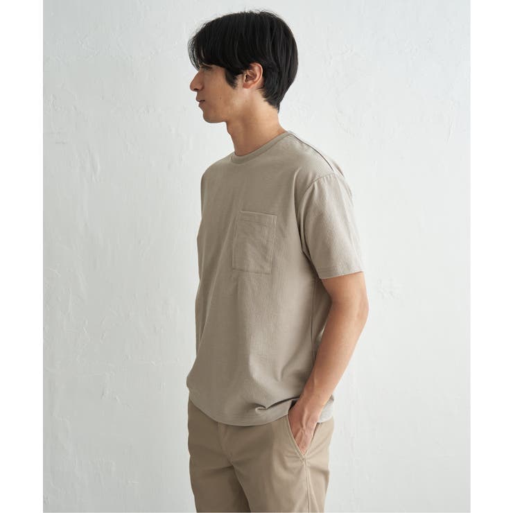 冷感DRYサッカーポケットTシャツ | ikka  | 詳細画像10 
