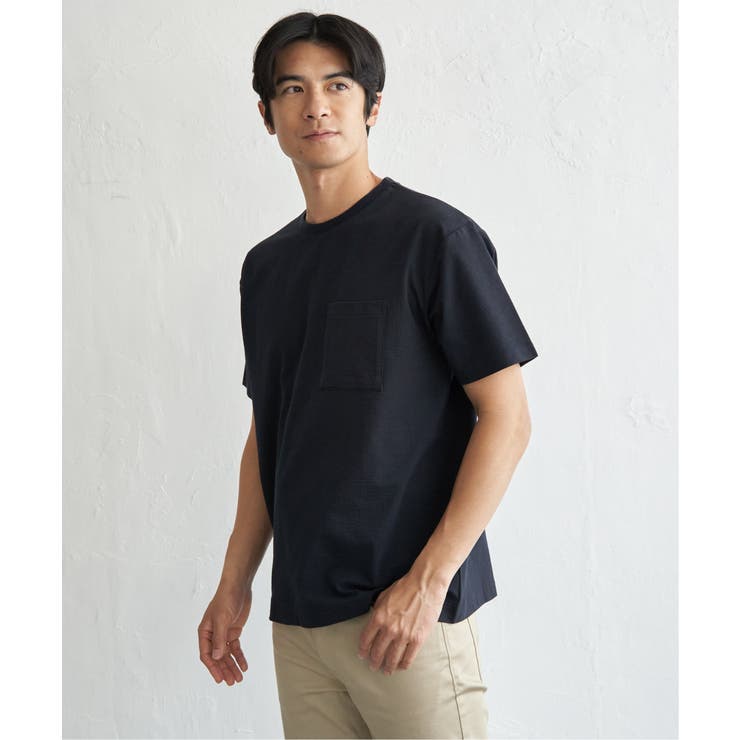 冷感DRYサッカーポケットTシャツ | ikka  | 詳細画像25 