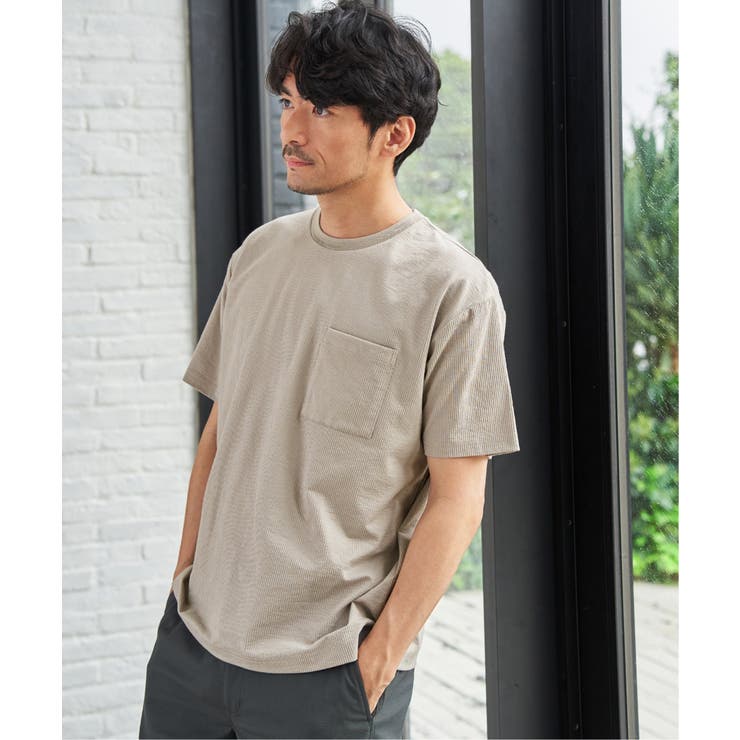 冷感DRYサッカーポケットTシャツ | ikka  | 詳細画像3 