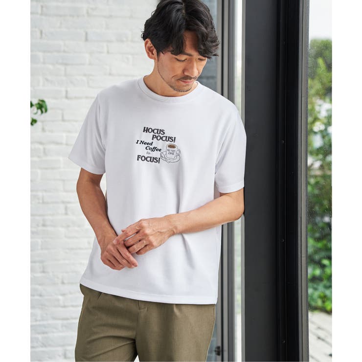 冷感ポンチ刺繍Ｔシャツ | ikka  | 詳細画像4 