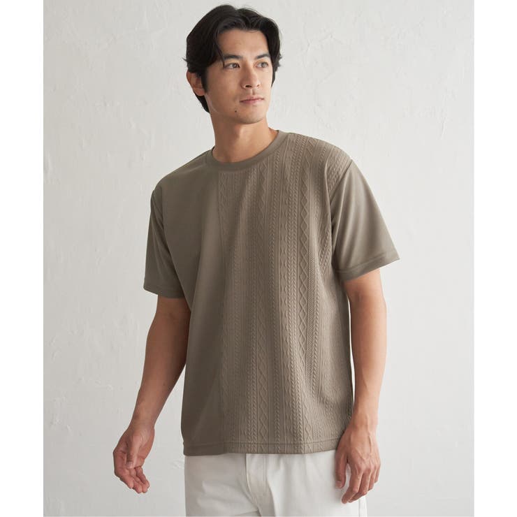冷感DRYフクレジャカード切り替えTシャツ | ikka  | 詳細画像11 