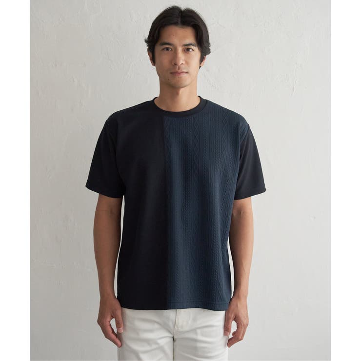 冷感DRYフクレジャカード切り替えTシャツ | ikka  | 詳細画像34 