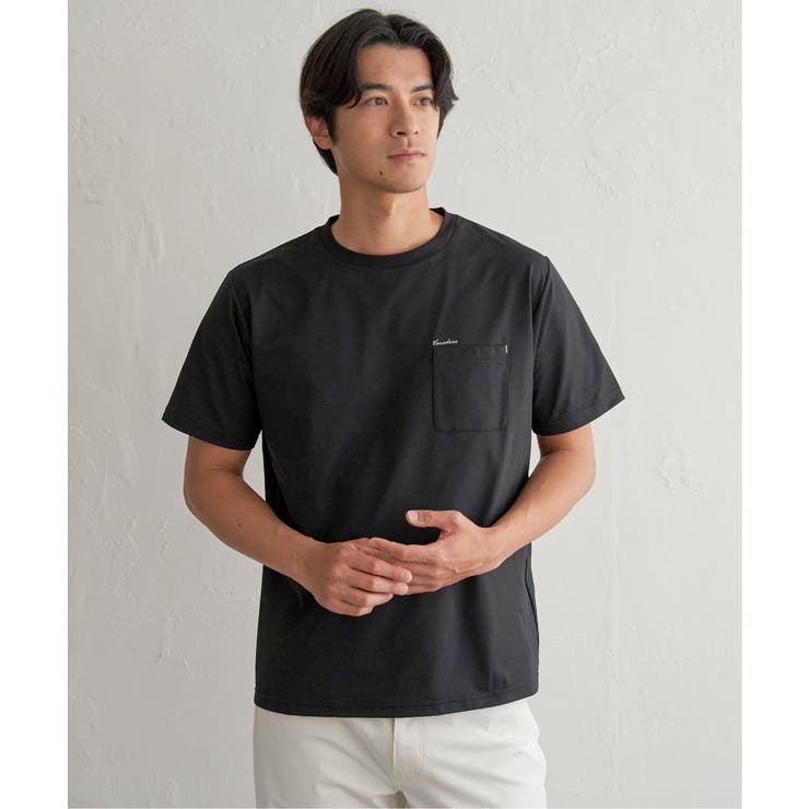 ブラック | 冷感DRY旅するTシャツ | ikka 