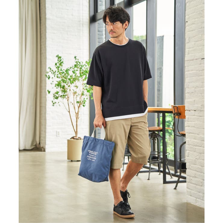 冷感DRYリップル5分袖Tシャツ | ikka  | 詳細画像5 
