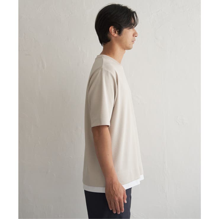 冷感DRYリップル5分袖Tシャツ | ikka  | 詳細画像30 