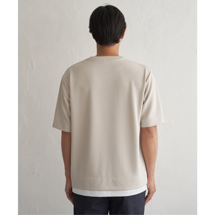 冷感DRYリップル5分袖Tシャツ | ikka  | 詳細画像31 