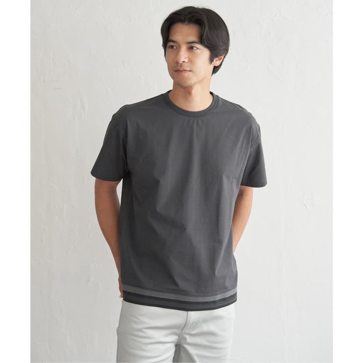 冷感DRYジョーゼットリブTシャツ | ikka  | 詳細画像8 