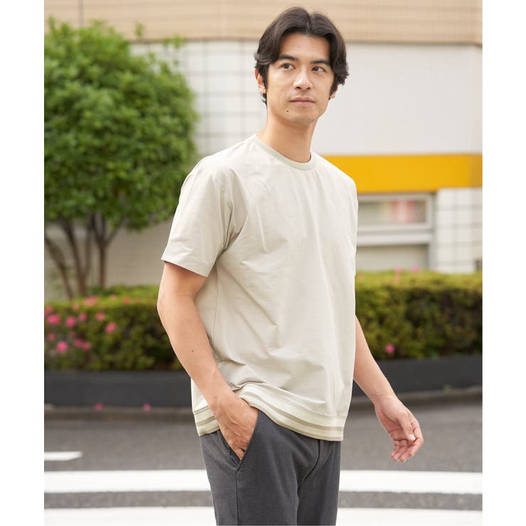 冷感DRYジョーゼットリブTシャツ | ikka  | 詳細画像10 