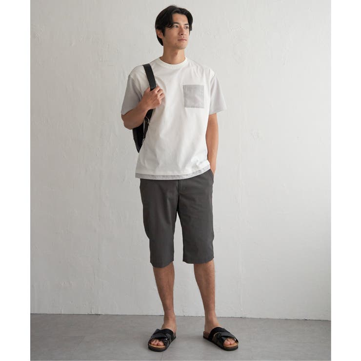 冷感異素材コンビTシャツ | ikka  | 詳細画像13 
