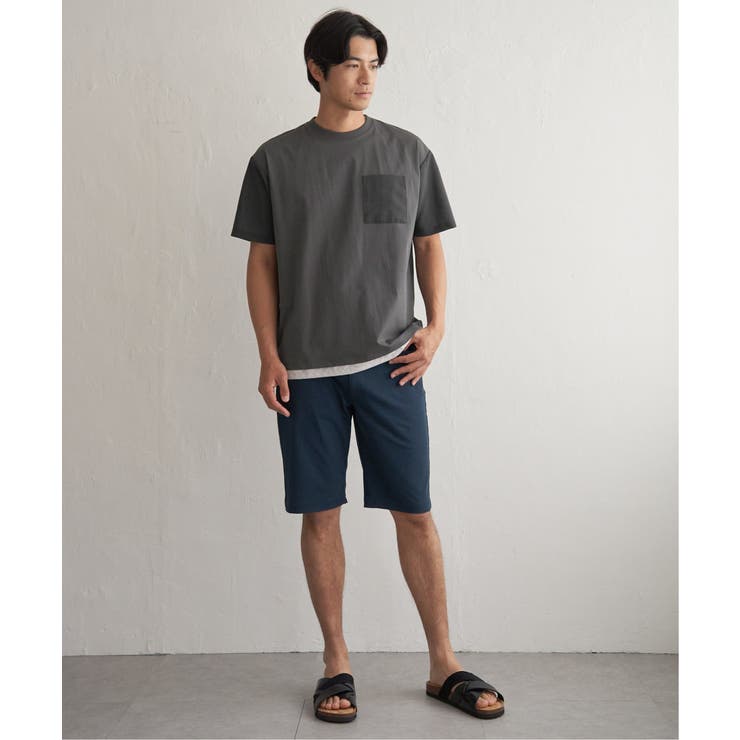 冷感異素材コンビTシャツ | ikka  | 詳細画像17 
