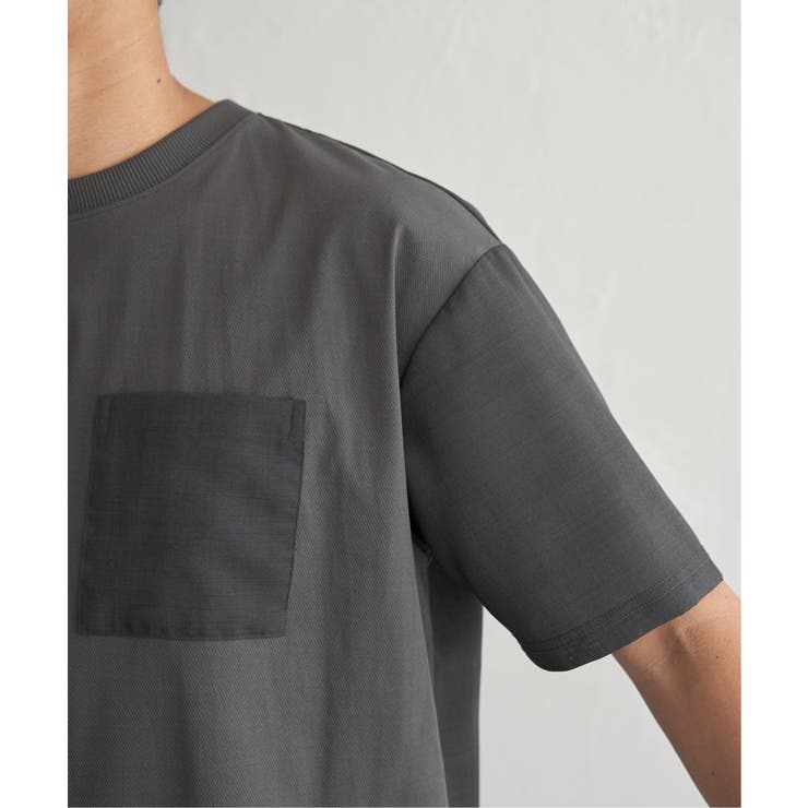 冷感異素材コンビTシャツ | ikka  | 詳細画像25 