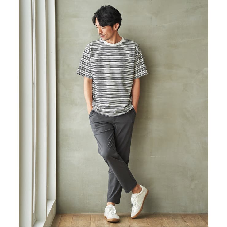 【お得だ値】冷感コットンドロストボーダーTシャツ | ikka  | 詳細画像6 