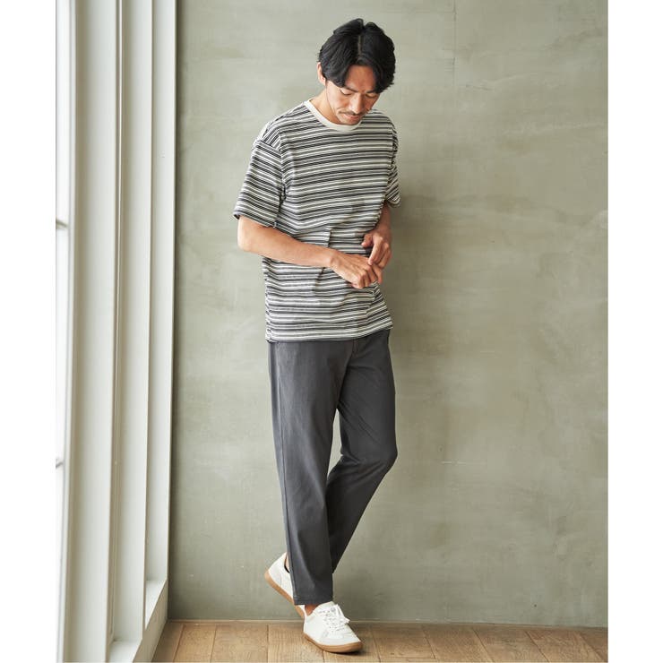 【お得だ値】冷感コットンドロストボーダーTシャツ | ikka  | 詳細画像8 