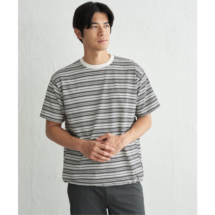 【お得だ値】冷感コットンドロストボーダーTシャツ | ikka  | 詳細画像14 