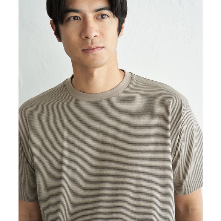 【お得だ値】冷感コットンドロストボーダーTシャツ | ikka  | 詳細画像27 