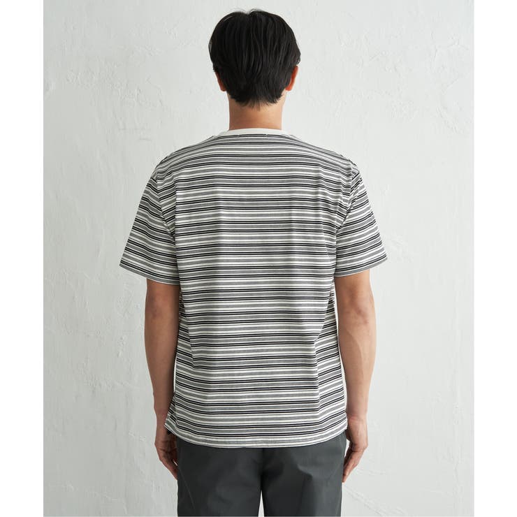 【お得だ値】冷感コットンドロストボーダーTシャツ | ikka  | 詳細画像32 