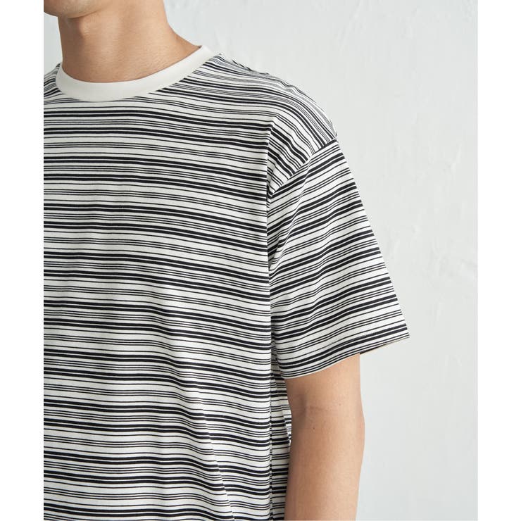 【お得だ値】冷感コットンドロストボーダーTシャツ | ikka  | 詳細画像35 