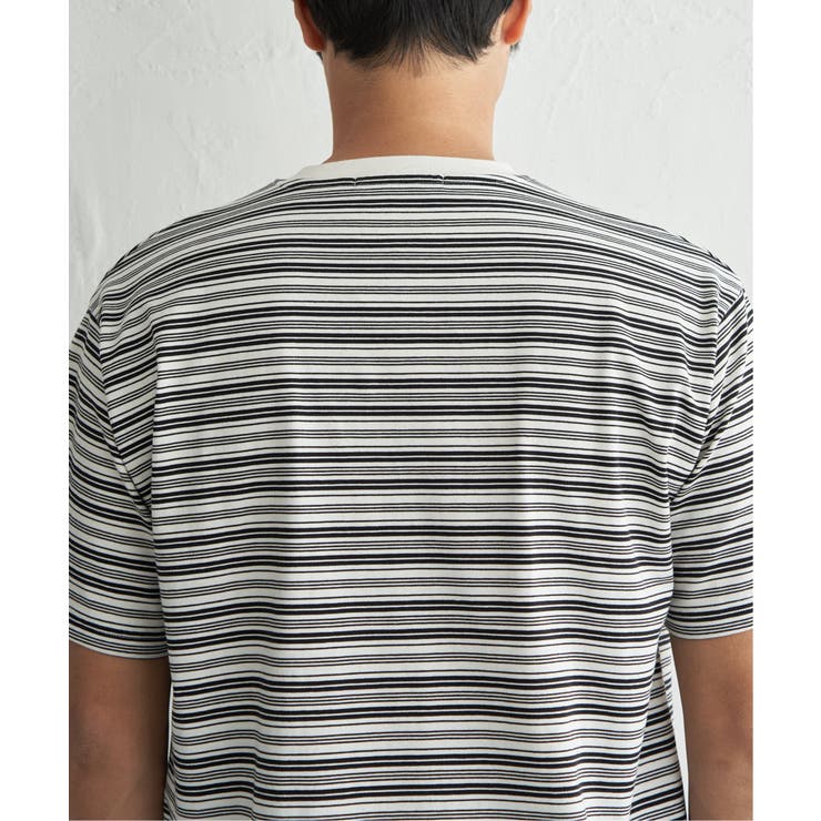 【お得だ値】冷感コットンドロストボーダーTシャツ | ikka  | 詳細画像36 