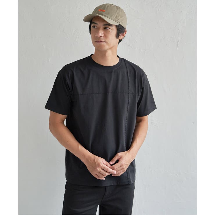 【接触冷感】ステッチ刺繍Tシャツ | ikka  | 詳細画像8 
