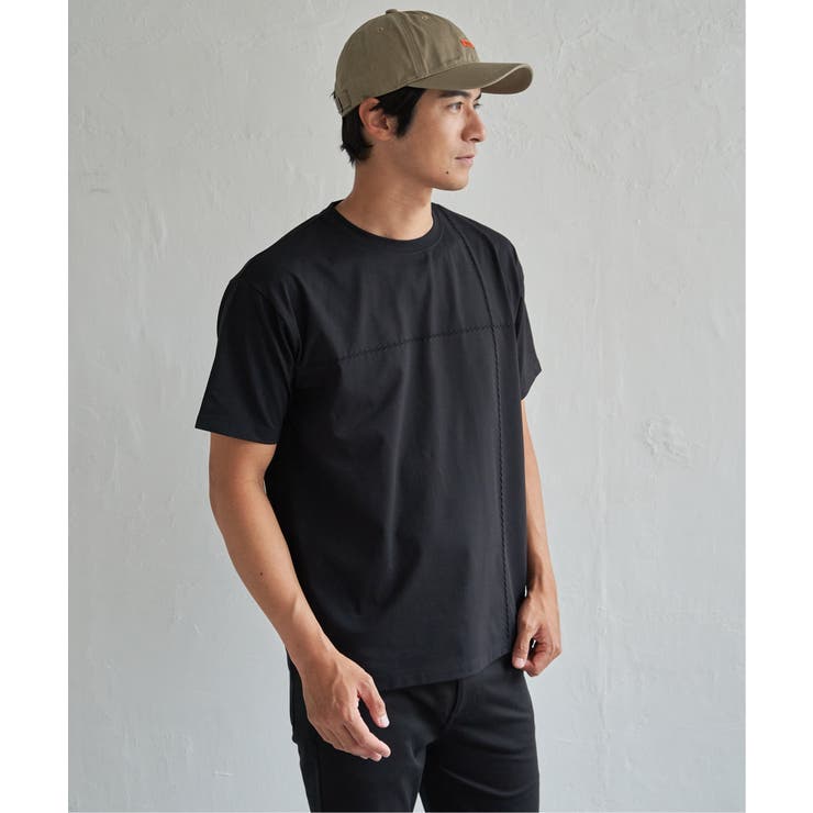【接触冷感】ステッチ刺繍Tシャツ | ikka  | 詳細画像9 