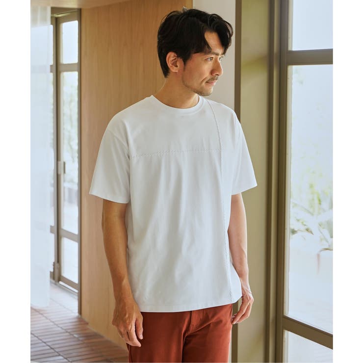 【接触冷感】ステッチ刺繍Tシャツ | ikka  | 詳細画像13 