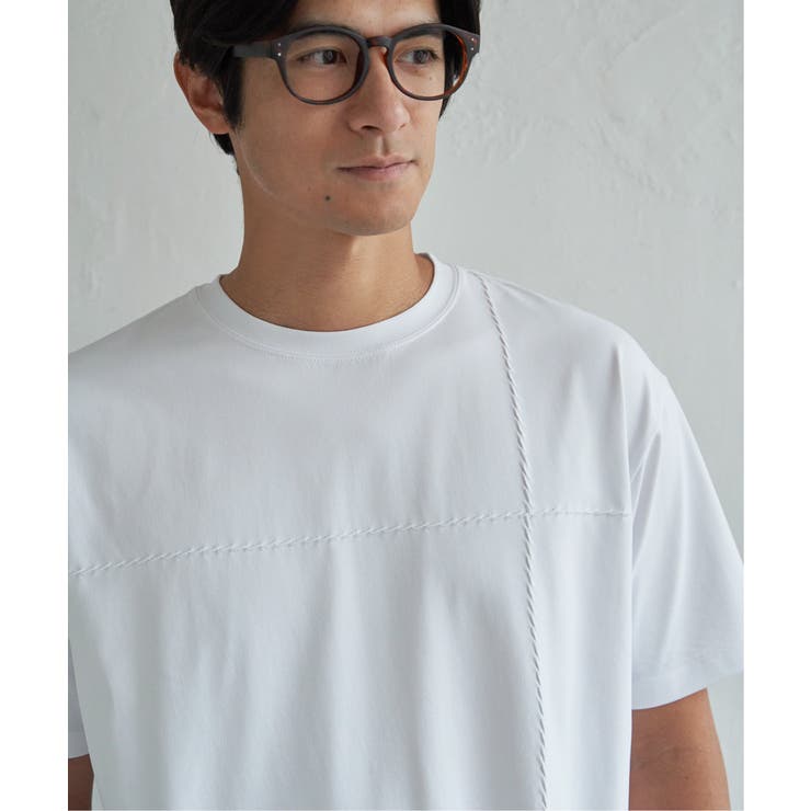 【接触冷感】ステッチ刺繍Tシャツ | ikka  | 詳細画像15 