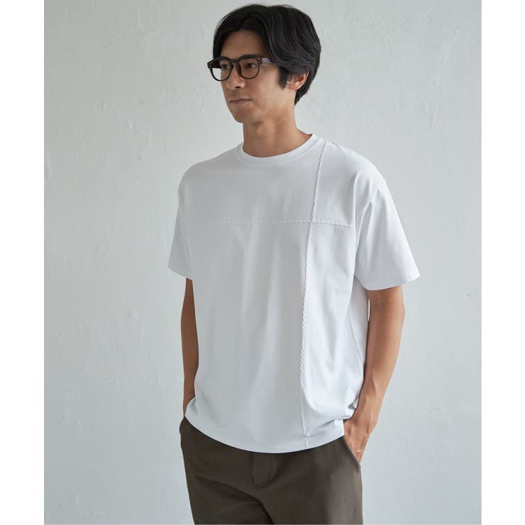 【接触冷感】ステッチ刺繍Tシャツ | ikka  | 詳細画像16 